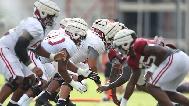Line, Alabama practice, August 29, 2022